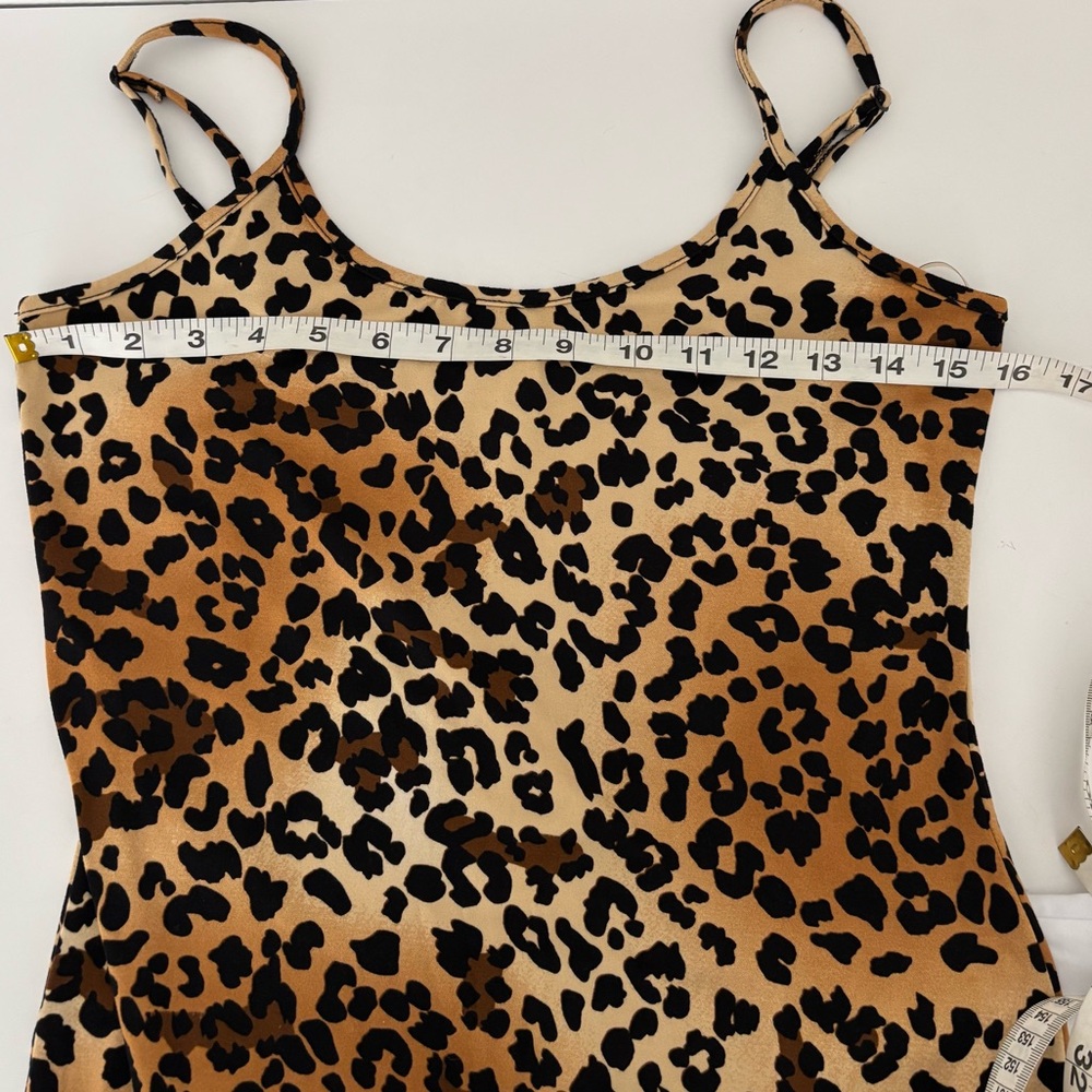 Y2K Tank Top Dress Large Duo Set Bodycon Straps Festival Streetwear Minimalist - Picture 11 of 13